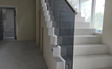 стеклянные лестничные ограждения